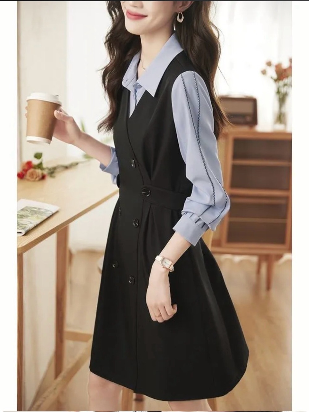 Jeonseon Yesstyle Mock Layer Dress